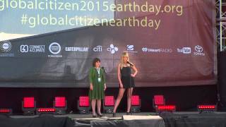 Lilianne Ploumen on stage at Global Citizen 2015 Earth Day [upl. by Eecrad654]