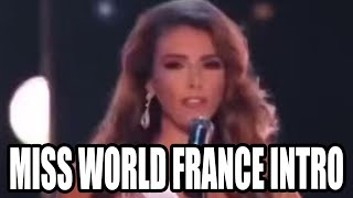 Miss World France makes hilarious introduction [upl. by Ainezey]