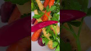 Juicing Carrot Parsnip Red Pepper Parsley Strawberry [upl. by Yhtac]