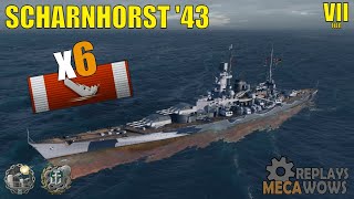 Scharnhorst 43 6 Kills amp 91k Damage  World of Warships Gameplay [upl. by Gnouhk]