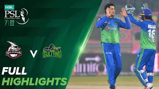 Full Highlights  Lahore Qalandars vs Multan Sultans  Match 31  HBL PSL 7  ML2T [upl. by Snook542]