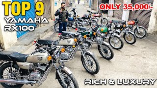 YAMAHA RX100 Top 9 Modified For Sale  under 35000  RICH LUXURY LOOK AWESOME COLOUR  GILL BRAND [upl. by Anahsahs]