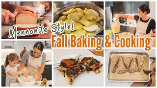 FALL BAKING amp COOKING  MENNONITE AMISH STYLE COOKING amp BAKING [upl. by Jamnis]