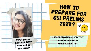 UPSC Geochemist  Geoscientist Preparation  GSI Prelims Chemistry Strategy 2022 [upl. by Seaver]