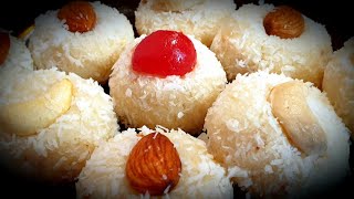 Home made Raffaello Recipe  coconut ladoo  Sweet Recipe😋😋 [upl. by Nameloc]