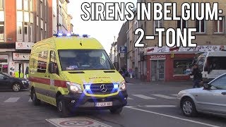 Ambulance siren sound  2Tone Belgium [upl. by Andromache813]