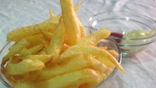 como hacer PAPAS O PATATAS FRITAS PERFECTAS Y CRUJIENTES [upl. by Rachelle]