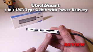 UtechSmart 6 in 1 USB Type C Hub with Power Delivery REVIEW [upl. by Poole]