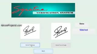 Signature Verification System [upl. by Shargel]