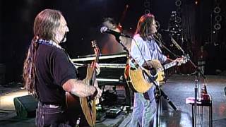 Neil Young with Willie Nelson  Four Strong Winds Live at Farm Aid 1995 [upl. by Maidie657]