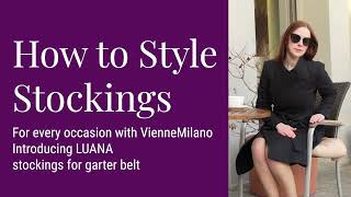 How To Wear Stockings With Garter Belt For Every Day Use [upl. by Annelg]