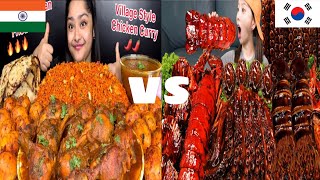 asmr mukbang spicy food videos mukbang spicy food india korean viral sea seafood [upl. by Eihcir]