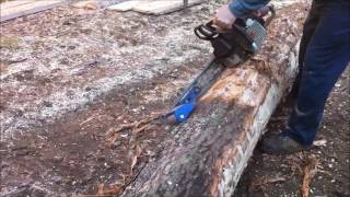 Debarking logs with the Log Wizard [upl. by Yetty]