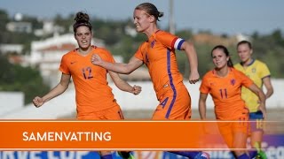 Highlights Zweden  OranjeLeeuwinnen 06032017 Algarve Cup [upl. by Ahsin993]