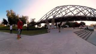 Skate Park  Parque Araucano  Video 360 4K HD [upl. by Nilrem961]