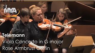 Telemann Viola Concerto in G major Rose Armbrust Griffin [upl. by Dnomad]