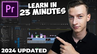 Premiere Pro Tutorial for Beginners 2024  Everything You NEED to KNOW UPDATED [upl. by Yeldar]