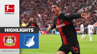 Another CRAZY Leverkusen Comeback  Leverkusen  Hoffenheim 21  Highlights  MD 27 – BL 2324 [upl. by Ettelohcin]