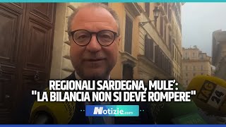 Regionali Sardegna Mulè ”La bilancia non si deve rompere altrimenti i pesi non si controllano più“ [upl. by Niltag22]