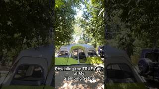 Revealing the TRUE cost of my Glamping Setup🏕️ glamping tent camping [upl. by Drofdarb]