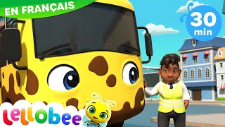 Lavage Auto  Comptines  Vidéos Pour Enfants  Lellobee en Français [upl. by Herwin]