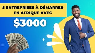 Top 5 Idées dEntreprise à Créer en Afrique en 2024 avec juste 3000 [upl. by Caril]