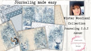 Winter Woodland with Journaling JOY [upl. by Ulrika]