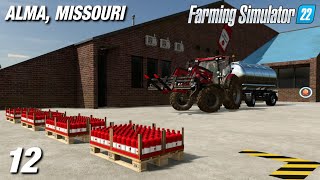 STARTING UP THE KETCHUP PRODUCTION  Alma Missouri  Farming Simulator 22  Ep12 [upl. by Landel326]