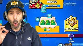 jai OUVERT 70000 TR de RÉCOMPENSES sur un NOUVEAU COMPTE voici ce que jai eu 😱 Brawl Stars [upl. by Aissatsana450]