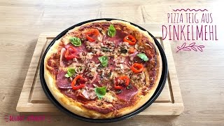 Pizza Teig auf Dinkelmehl selber machen [upl. by Anairol15]