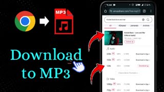 How to Download MP3 Songs for Free Using Chrome  Save Directly to Your Gallery [upl. by Slavic910]