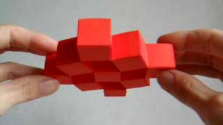 papercraft  moving cubes  dutchpapergirl [upl. by Nylidnam]