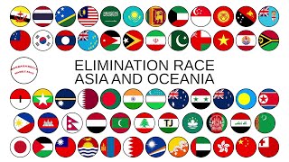 ASIA and OCEANIA elimination Race 220824 [upl. by Aicila]