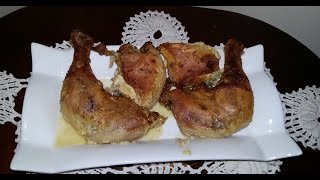 دجاج بالموطارد Poulet à la moutarde facile [upl. by Gnal]