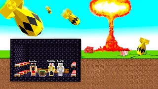 ¡BOMBA NUCLEAR VS BASE DE OBSIDIANA ☢️😱 ¿SOBREVIVIREMOS A LA EXPLOSIÓN MÁS GRANDE DE MINECRAFT [upl. by Kinson]