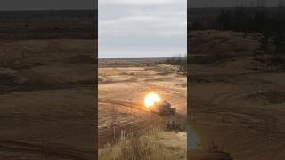 Italian C1 Ariete MBT at the shooting range [upl. by Sida]