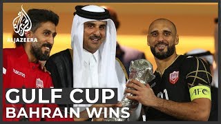 Gulf Cup Bahrain stun Saudi Arabia 10 to lift first title [upl. by Etnahsal]