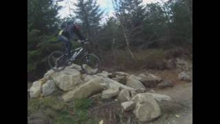 Mountain Biking Face Plant Crash in Dalby Forest [upl. by Gussi488]