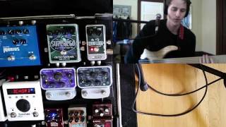 Electro Harmonix Iron Lung Vocoder Review Bass Effects Pedal Demo [upl. by Acinok]