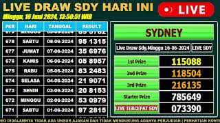 KELUARAN Result LIVE DRAW SYDNEY HARI INI 16 Juni 2024Pengeluaran sydney hari ini LIVE TERCEPAT [upl. by Nnaecarg]