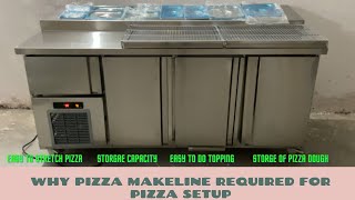 Pizza makeline amp pizza preparation table with Features [upl. by Sayette]