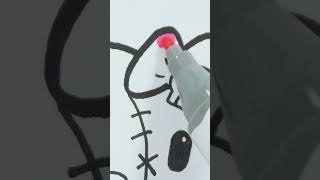 How to draw Hello Kitty Halloween bear shorts drawing [upl. by Daniel608]