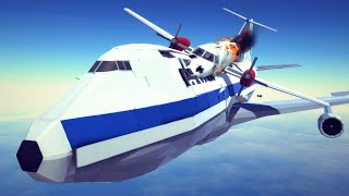 Realistic Fictional Airplane Crashes and Emergency Landings 15  Besiege [upl. by Mikel]