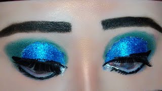 helo eye makeup look 💞giliter eye makeup look 😍party eye makeup look shortfeed eyemakeupyt [upl. by Ydniw493]