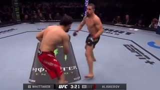 Robert Whittaker KOs Aliskerov Round 1 [upl. by Norvol887]