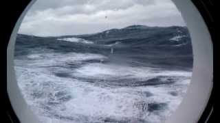 Huge Waves From My Porthole Part 3 [upl. by Eudo]