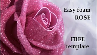 💥10 Ideas💥 Flowers from foamiran DIY💥Super Easy💥 How To Make Flowers From Glitter foamiran [upl. by Larochelle]