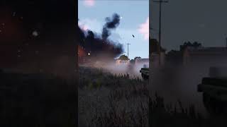 A Russian SPETSNAZ T 55 armored tank has been destroyed by a NATO ATGM missile arma3 shorts [upl. by Aibos]