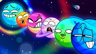 Tickle Tickle Zombie Planets🪐🌞🌏 Funny English for Kids animation kids [upl. by Acinemod153]