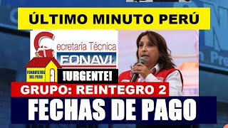 URGENTE LO ÚLTIMO FONAVI LISTA DE REINTEGRO 2 CONSULTA CON TU DNI FECHA DE PAGO FONAVISTA5 ONP [upl. by Ruiz]